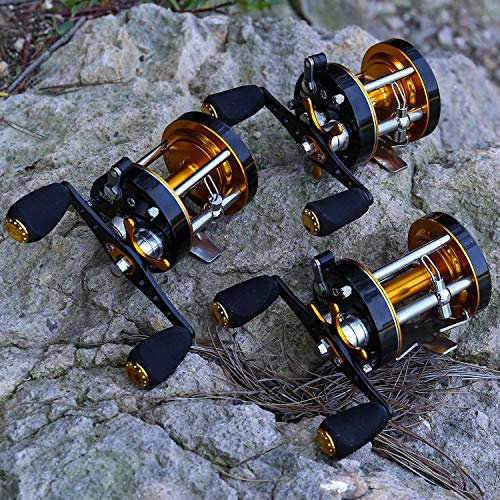 Sougayilang Reinforced Metal Round Baitcasting Fishing Reel Warrior