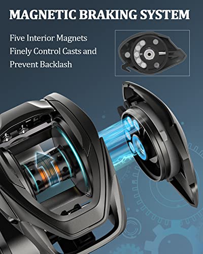 Tempo VertixLP Ultralight Baitcasting Reel for Catfish Bass