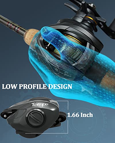 Tempo VertixLP Ultralight Baitcasting Reel for Catfish Bass