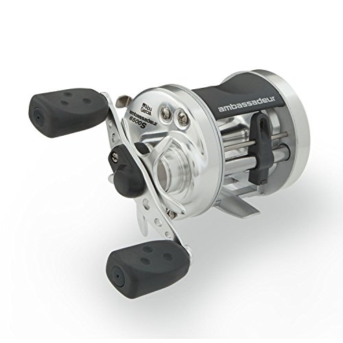 Abu Garcia Ambassadeur S 6500 Reel, 1 Stainless Steel Ball Bearings, Synthetic Drag, Black