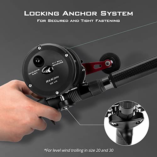 KastKing ReKon Level Wind Trolling Reel - Size 30