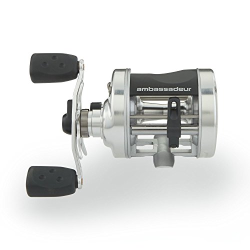 Abu Garcia Ambassadeur S 6500 Reel, 1 Stainless Steel Ball Bearings, Synthetic Drag, Black