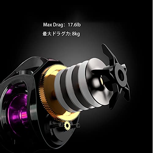 17.6 LB Max Drag Baitcasting Fishing Reel