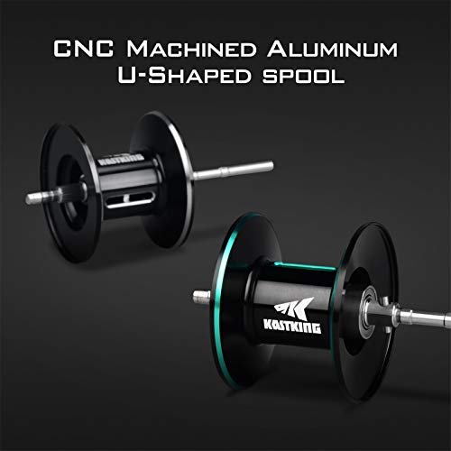 KastKing Crixus Baitcasting Reels, Sea Spray, 6.5:1 Gear Ratio - Right Handed