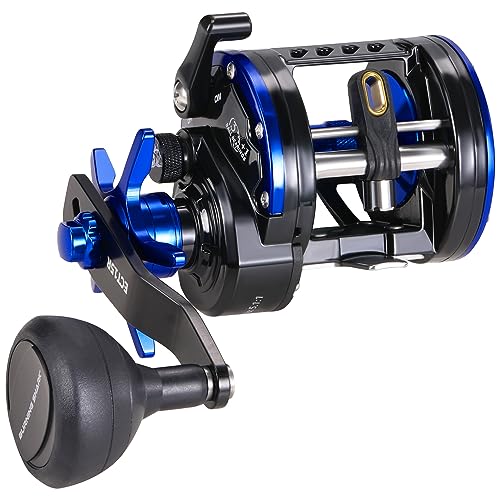Burning Shark Round Baitcasting Reel for Saltwater Fishing
