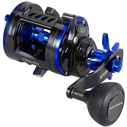Burning Shark Round Baitcasting Reel for Saltwater Fishing