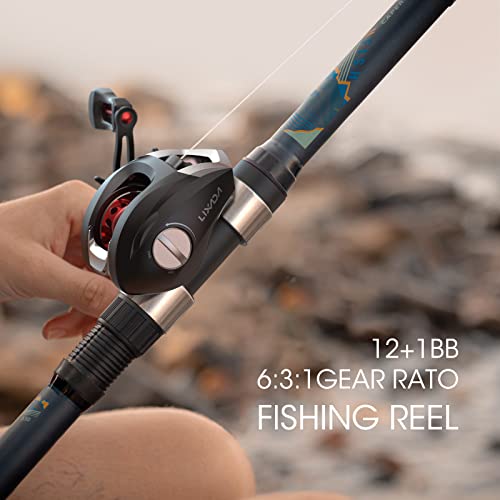 Lixada Lightweight Baitcasting Fishing Reel - High Speed