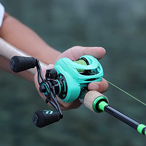 Sougayilang Baitcasting Reel with Magnetic Braking System (Blue)