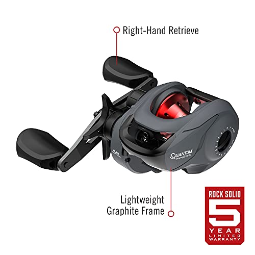 Quantum Invade Baitcast Reel, Size 100, Right-Hand Retrieve