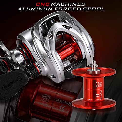 Sougayilang Lightweight Graphite Baitcasting Fishing Reel, 8.0:1 Gear
