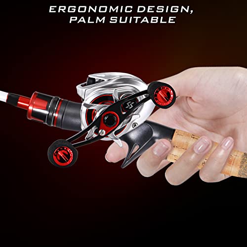 Sougayilang Lightweight Graphite Baitcasting Fishing Reel, 8.0:1 Gear