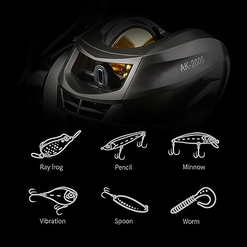 Compact Design Baitcasting Reel with 8KG Max Drag