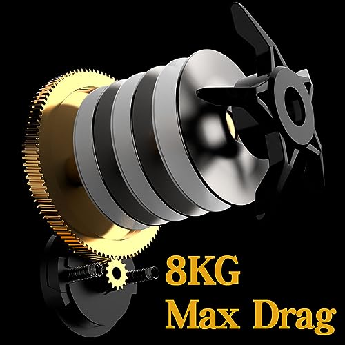 Compact Design Baitcasting Reel with 8KG Max Drag