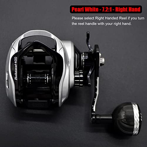 CAMEKOON Bahamut 400 Baitcaster Reels, Large Capacity, 10+1 Stainless Steel, 35 LBs Drag