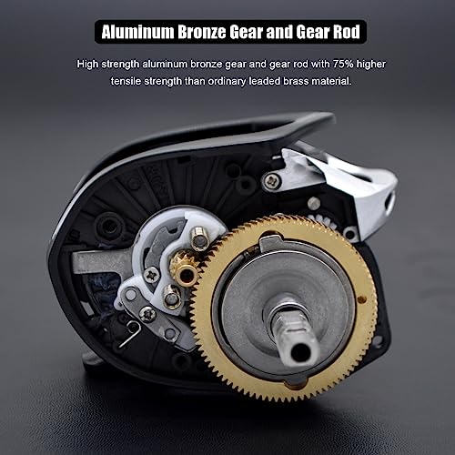 CAMEKOON Bahamut 400 Baitcaster Reels, Large Capacity, 10+1 Stainless Steel, 35 LBs Drag