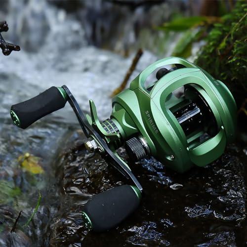 Sougayilang Green Baitcasting Reel- 9+1BB, Magnetic Braking