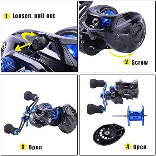 Sougayilang Baitcasting Reel - Smooth Power and Anti-Corrosion