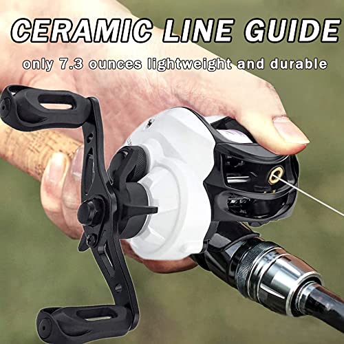 Lightweight & Smooth Fishdrops Baitcasting Reel, Classic Gear Ratio