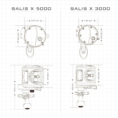 Piscifun Salis X 3000 Baitcasting Fishing Reel, Left Hand