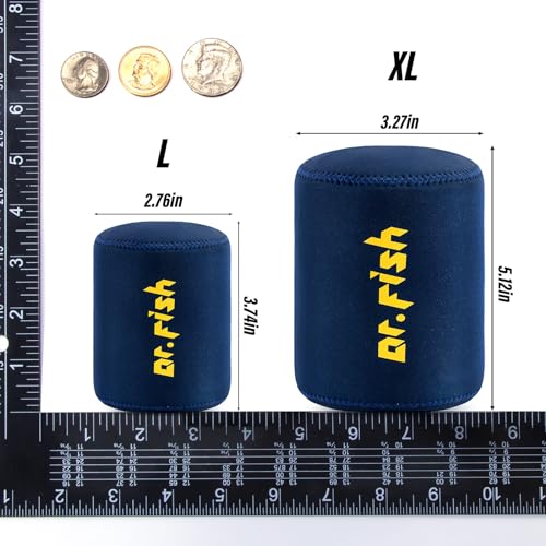 Dr. Fish 2 Pack Neoprene Reel Cover Bags