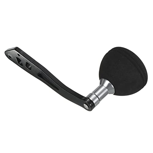 Black Metal Baitcasting Reel Handle with EVA Knob