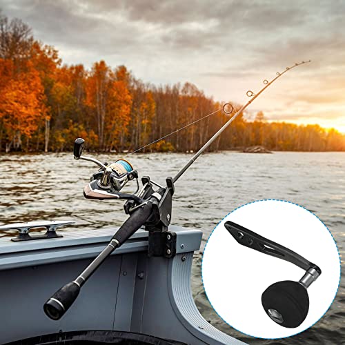 Black Metal Baitcasting Reel Handle with EVA Knob