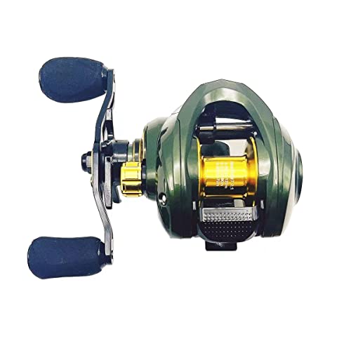 HEWEIU Ultralight Baitcasting Reel with Two Spools - Bass, Catfish, Grouper, Salmon
