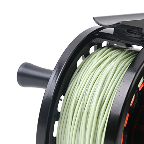 Maxcatch Tino Fly Reel with Line Combo, Black