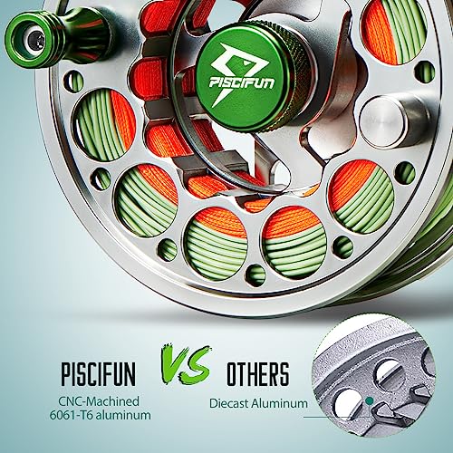 Piscifun Sword Fly Reel w/ Line, Aluminum Alloy