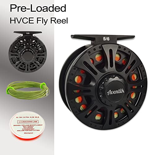 Aventik Fly Fishing Reel with Pre-Loaded Line Combo