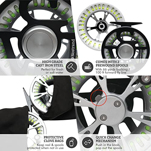 Lightweight & Anti-Rust Fly Reel for 6/8wt