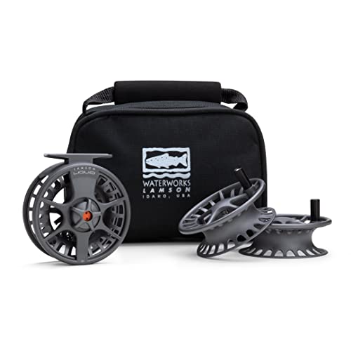 LAMSON Liquid Fly Reel 3+ Pack in Smoke