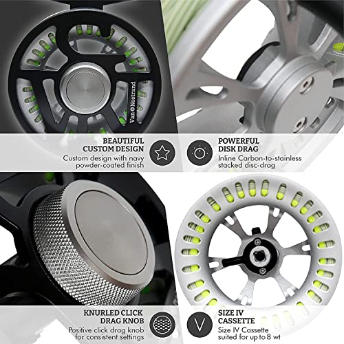 Lightweight & Anti-Rust Fly Reel for 6/8wt