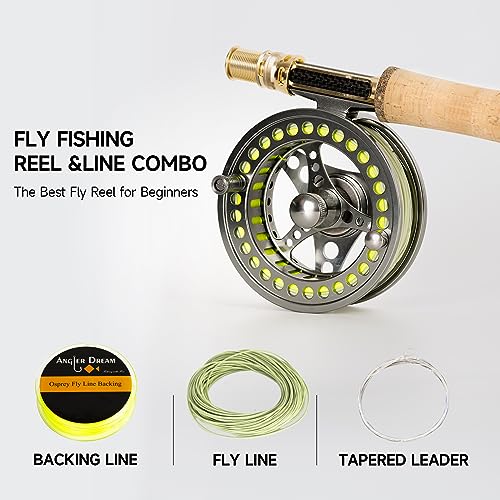 ANGLER DREAM Fly Reel Line Combo 5WT Float