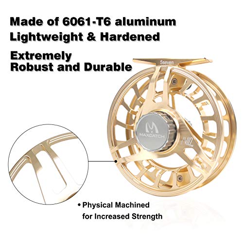 Maxcatch AVID PRO Fly Fishing Reel - Gold
