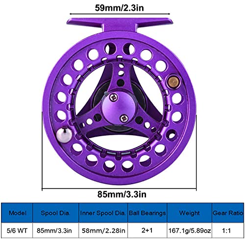 FANGBLUE Fly Fishing Reel Aluminum Alloy Large Arbor