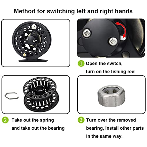 FANGBLUE Fly Fishing Reel Aluminum Alloy Large Arbor