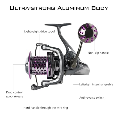 THKFISH Saltwater Spinning Reel for Surf Fishing:numel 10000