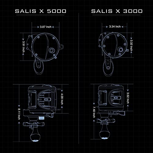 Piscifun Salis X 5000 Baitcasting Fishing Reel, Saltwater