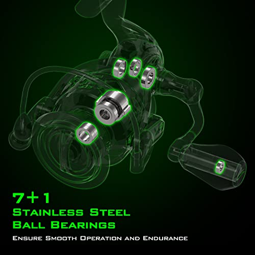 KastKing Zephyr Spinning Reel 4000 Green, Lightweight & Powerful