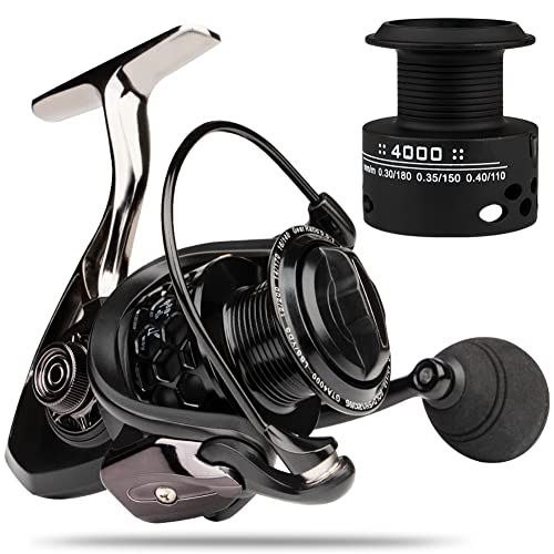 HPLIFE Saltwater Spinning Reel with Spare Graphite Spool