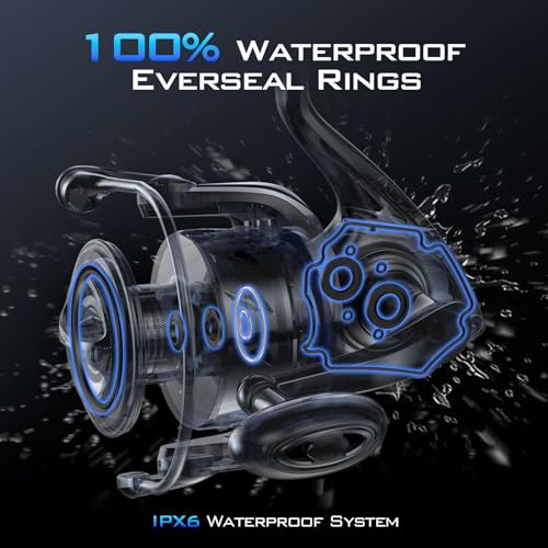 KastKing Kapstan Spinning Reel, 5000 Size, Saltwater