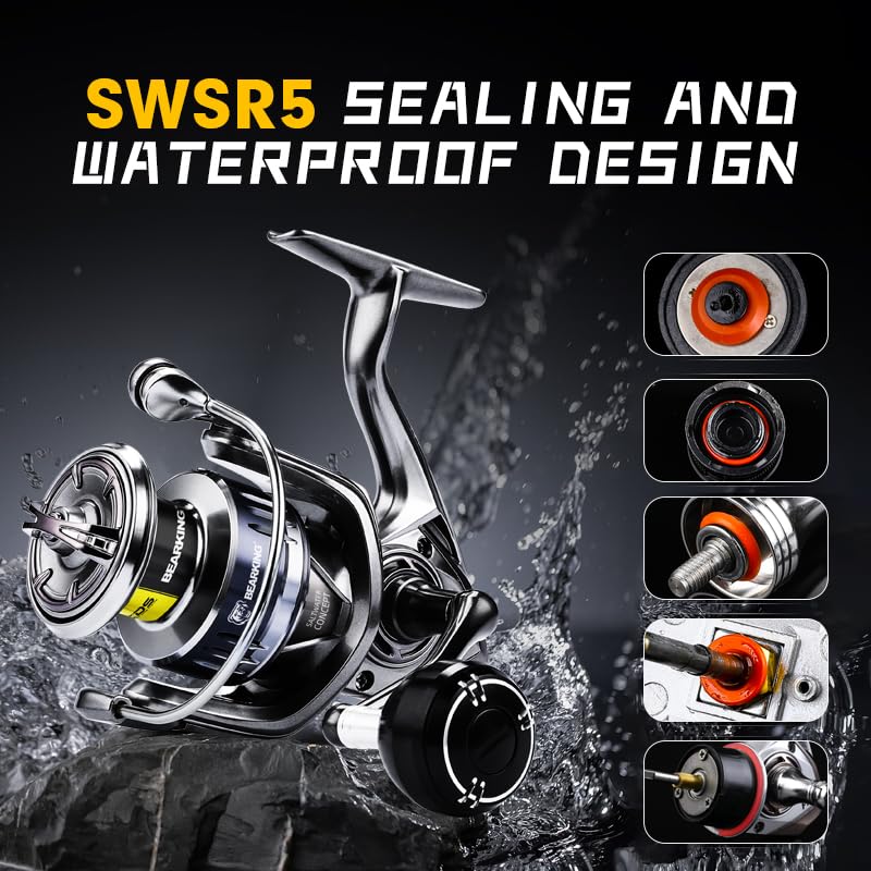 Bearking Assassin Saltwater Spinning Reel - IPX6 Waterproof