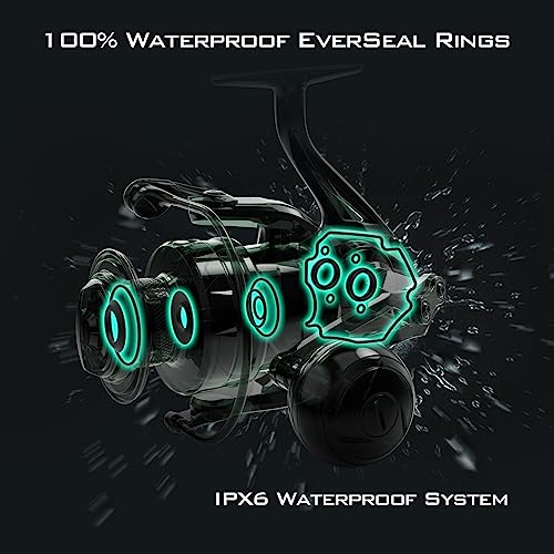 KastKing Kapstan Elite Saltwater Spinning Reel, Size 4000