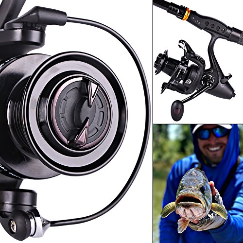 Sougayilang Spinning Reel, Metal Body Carp, Saltwater/Freshwater