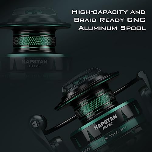 KastKing Kapstan Elite Saltwater Spinning Reel, Size 4000