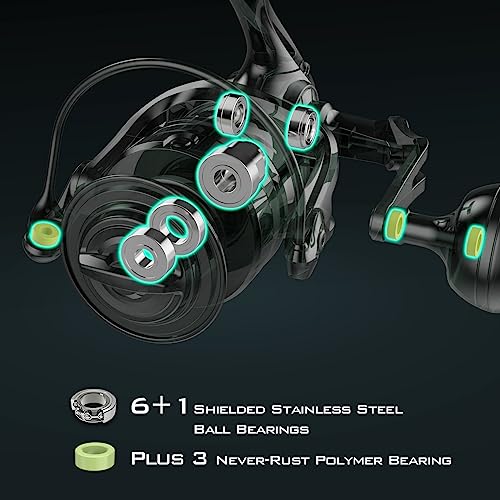 KastKing Kapstan Elite Saltwater Spinning Reel, Size 4000