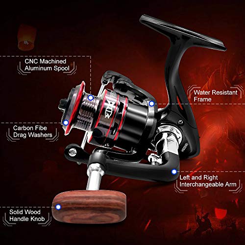 Ultralight Spinning Fishing Reel, 5.2:1 Gear Ratio