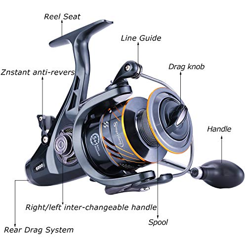 Sougayilang Carp Spinning Reel with Carbon Fiber Drag