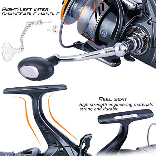 Sougayilang Carp Spinning Reel with Carbon Fiber Drag